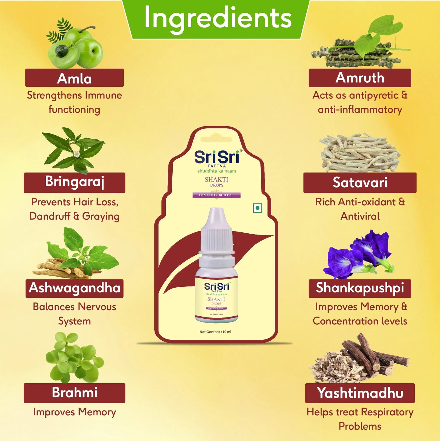 Shakti Drops - Immunity Booster, 10 ml (Pack of 3)