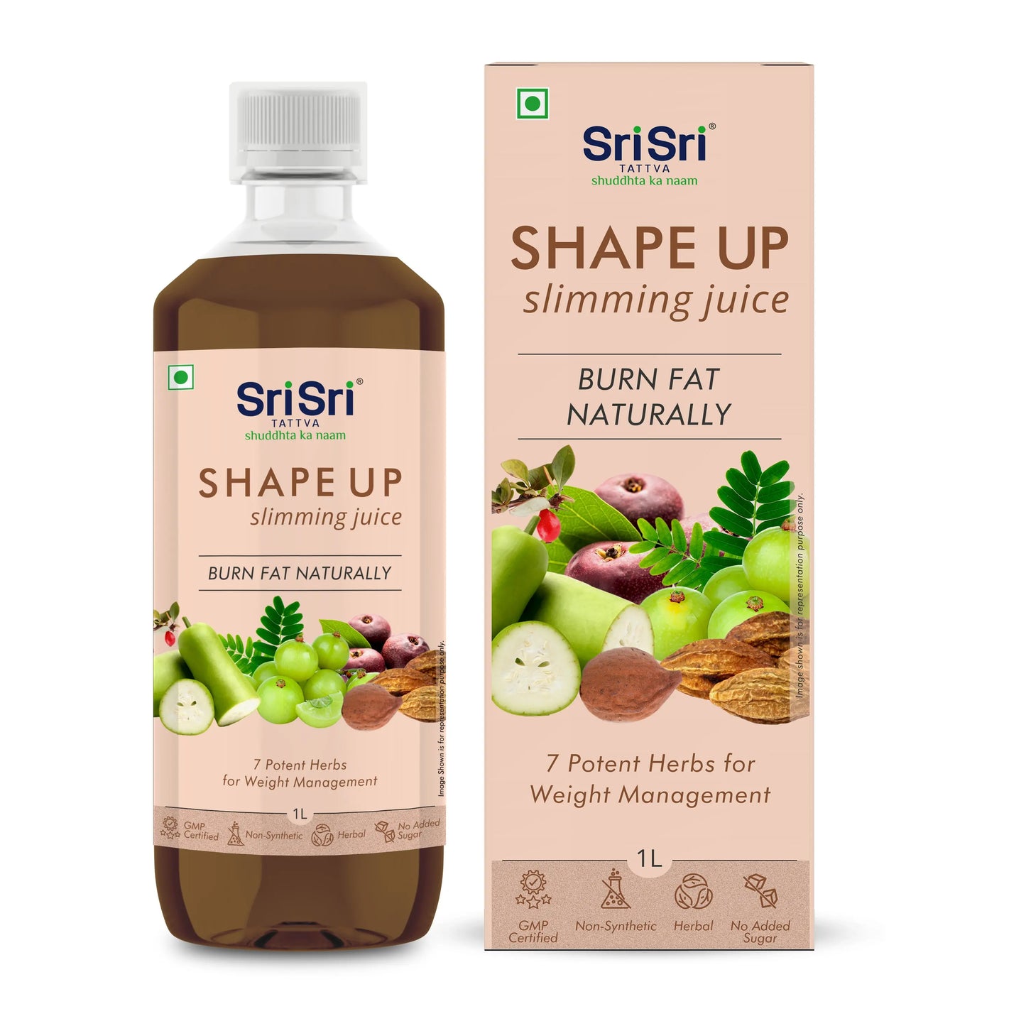 Shape Up Slimming Juice - Burn Fat Naturally | 7 Potent Herbs For Weight Management | 1 L