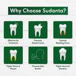 Sudanta Toothpaste -  Non - Fluoride - 100% Vegetarian, 50g - Sri Sri Tattva