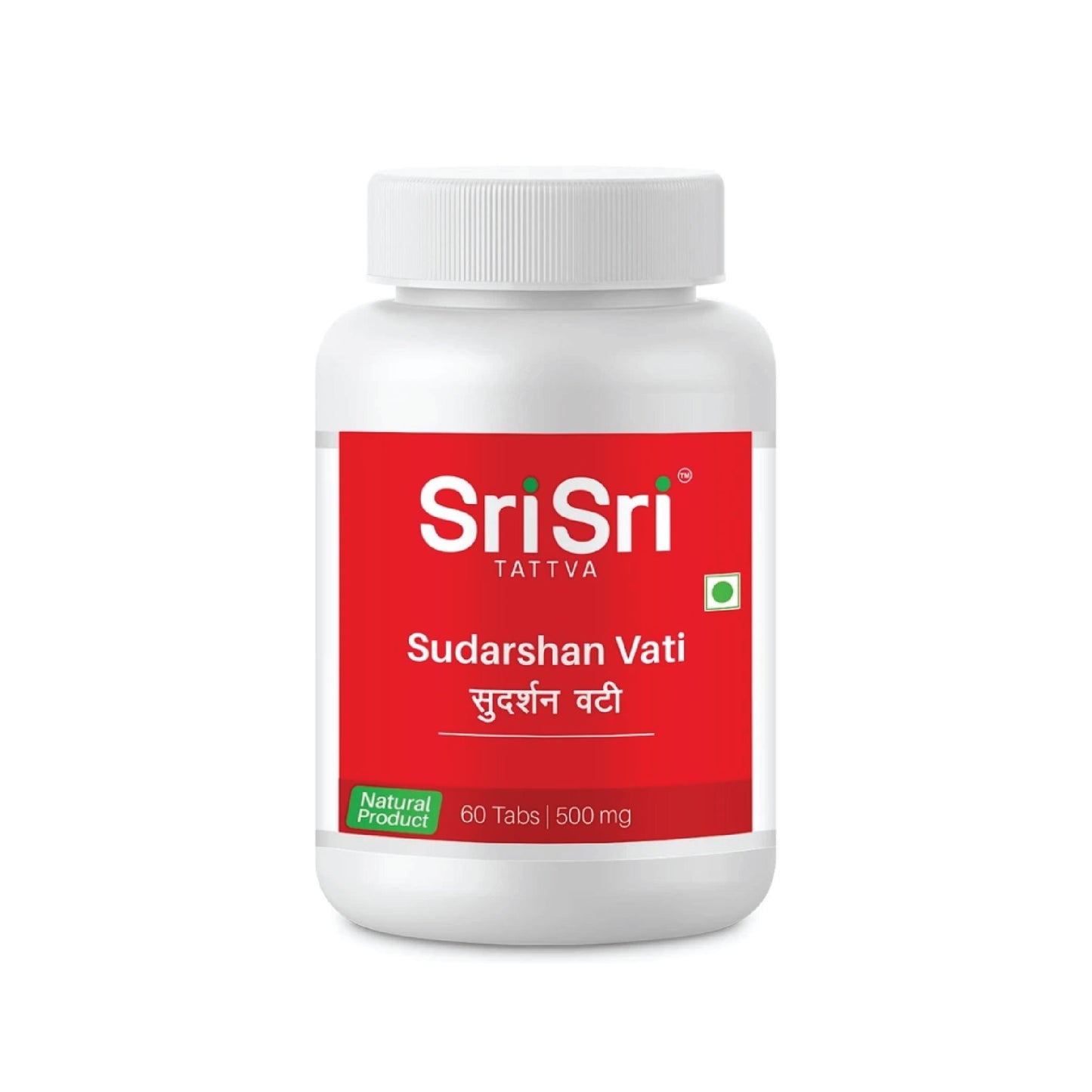 Sudarshan Vati - Fever & liver Disorders , 60 Tabs | 500mg - Sri Sri Tattva