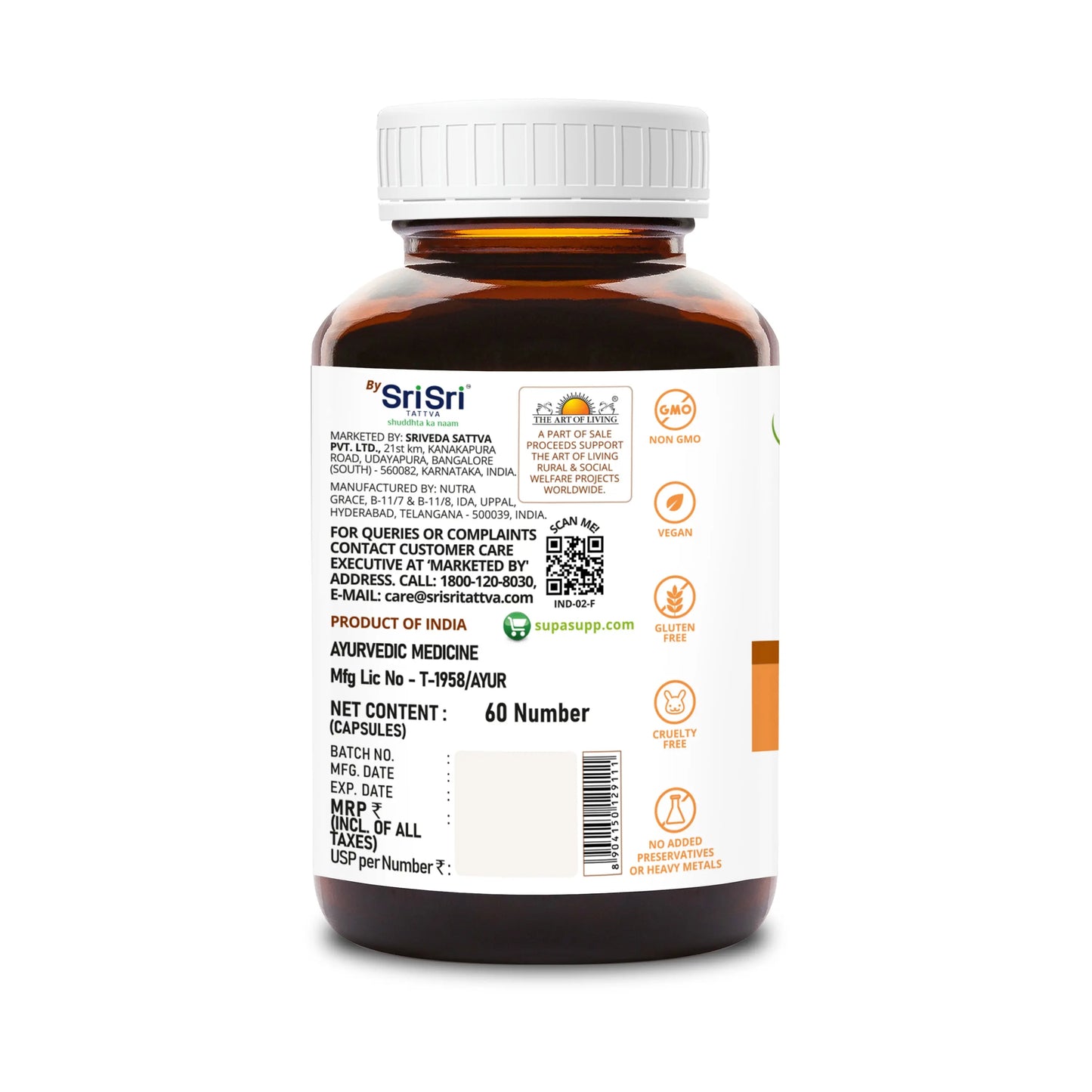 SupaSupp Quick Action Bioperine Oil Curcuwin | Anti-Inflammatory, Anti-Oxidant, Overall Repair And Immunity | Health Supplement | 60 Veg Cap, 500 mg