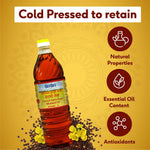 Premium Kachi Ghani Mustard Oil Bottle, 1L