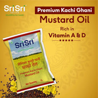 Premium Kachi Ghani Mustard Oil Pouch, 1L