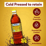 Premium Kachi Ghani Mustard Oil Bottle, 500ml