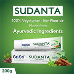 Sudanta Toothpaste -  Non - Fluoride - 100% Vegetarian, 200g