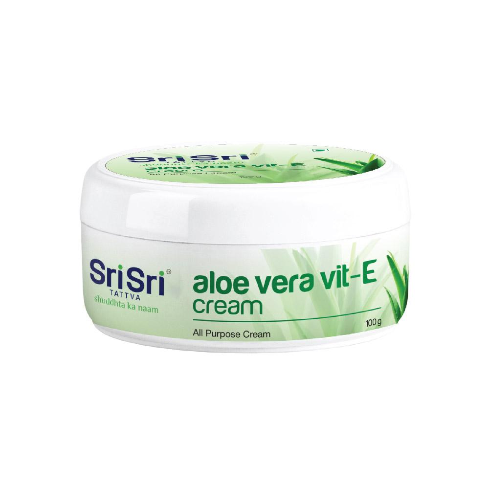 Aloe Vera Vit - E Cream - All Purpose Cream, 100g - Sri Sri Tattva