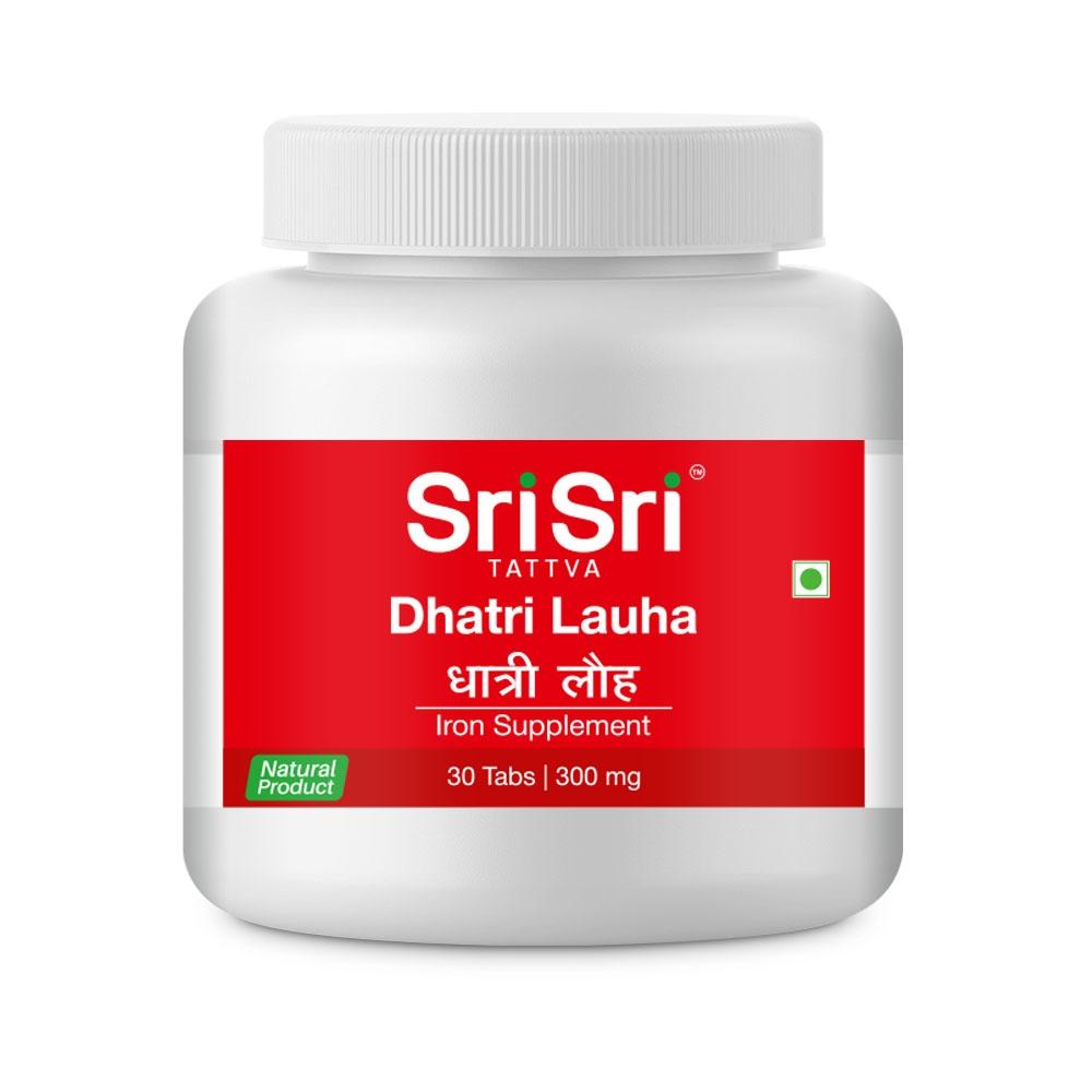 Dhatri Lauha - Iron Supplement, 30 Tabs | 300mg - Sri Sri Tattva
