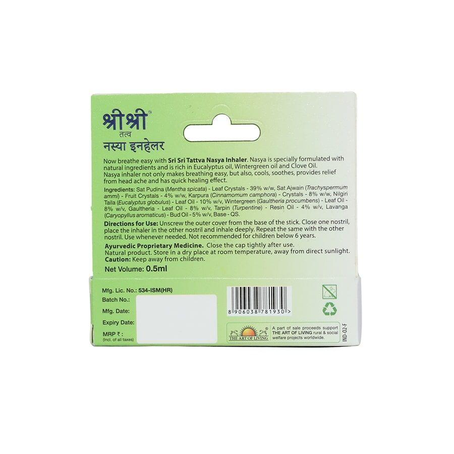 Nasya - Herbal Formulation for Instant Relief, 0.5ml - Sri Sri Tattva