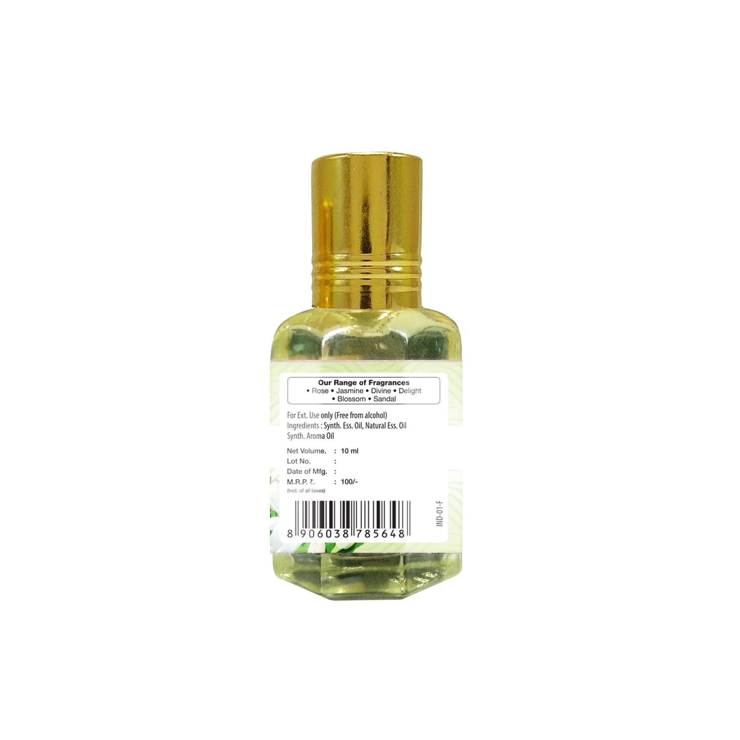 Aroma - Jasmine - Roll on Perfume, 10ml - Sri Sri Tattva