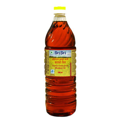 Premium Kachi Ghani Mustard Oil Bottle, 500ml - Groceries 
