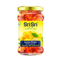 Lemon Pickle - Rice Bran Oil, 300g - Sri Sri Tattva