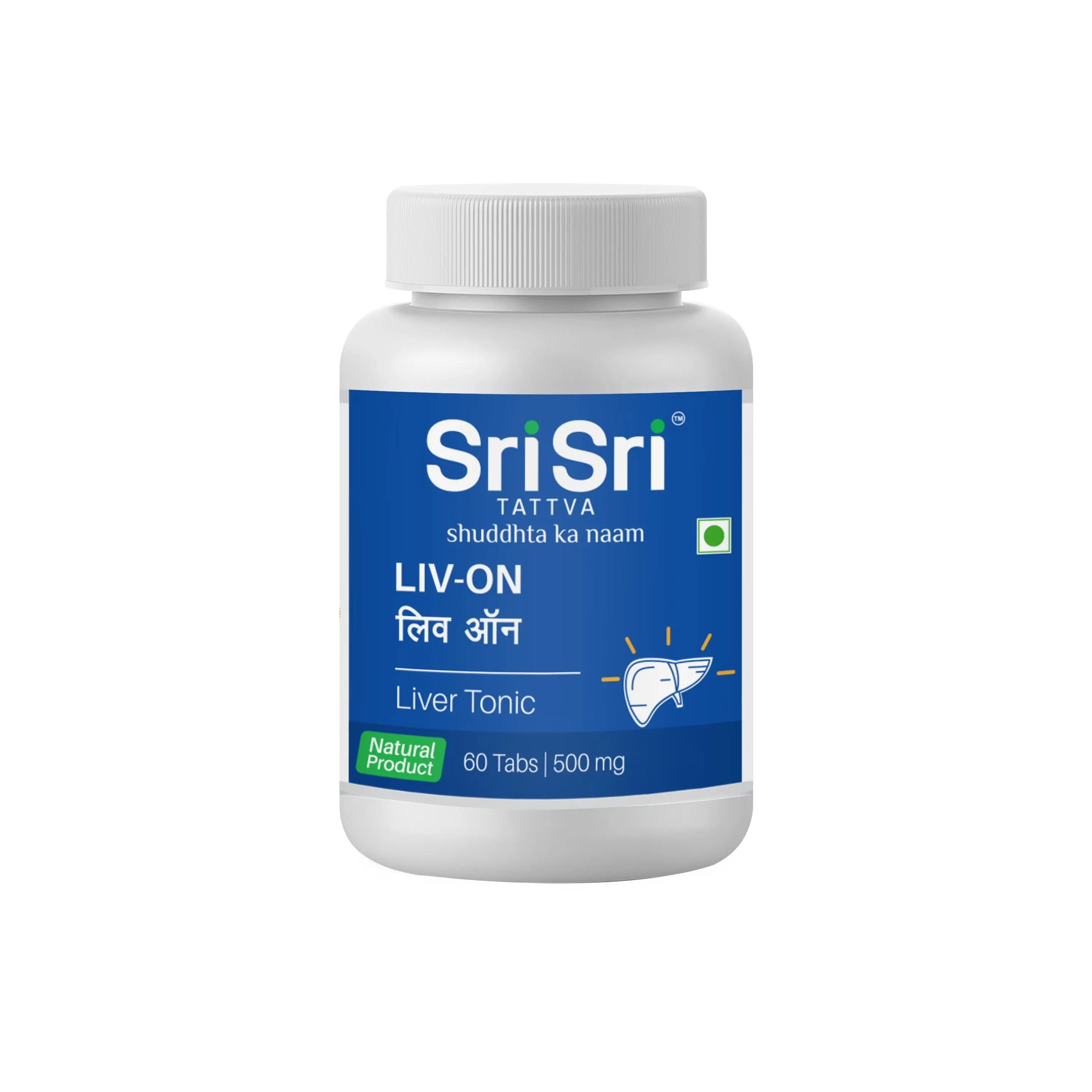 Sri Sri Tattva Liv On  Liver Tonic Jar of 60 QTY