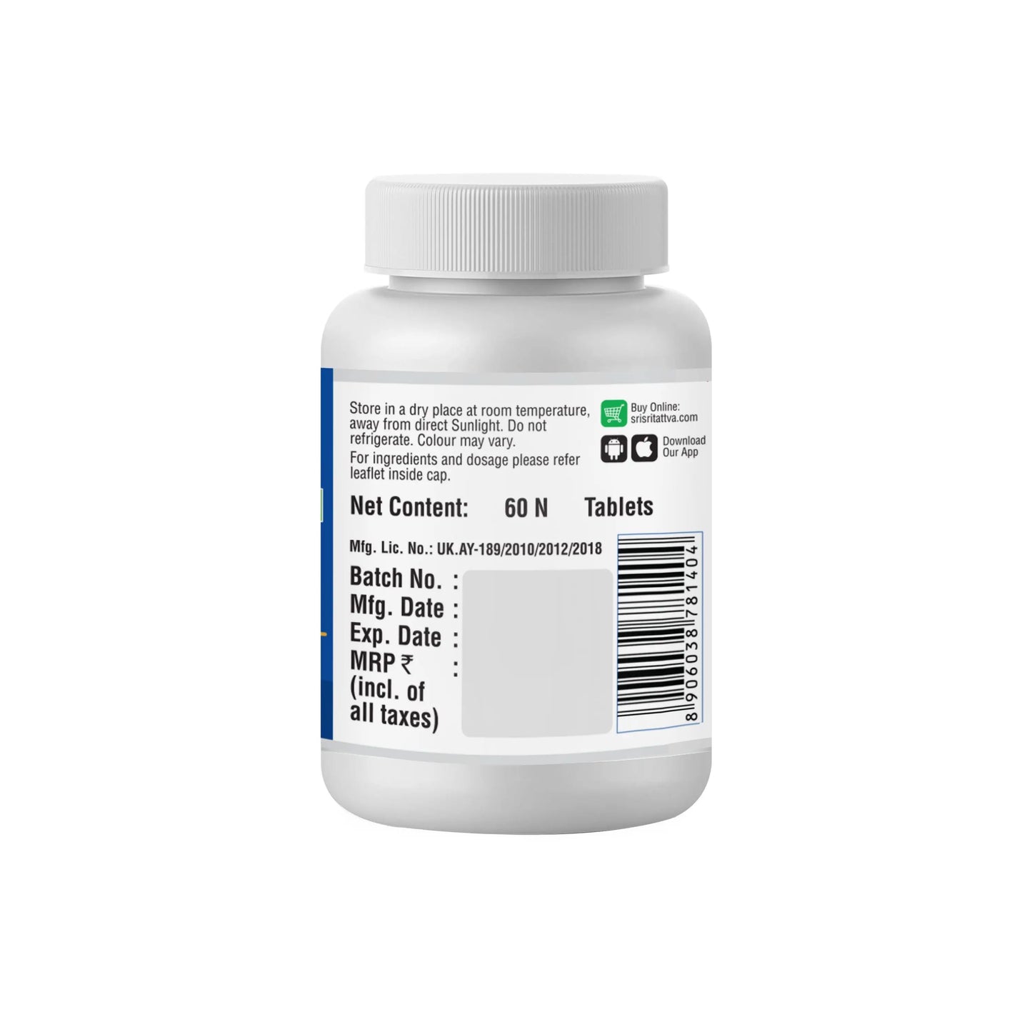 Liv-On - Liver Tonic, 60 Tabs | 500mg - Sri Sri Tattva