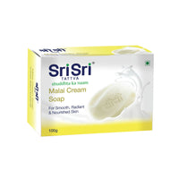 Malai Cream Soap - Relaxes, Refreshes & Rejuvenates, 100g - Sri Sri Tattva
