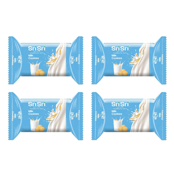 Milk Cookies, 60g (Pack of 4) - Sri Sri Tattva