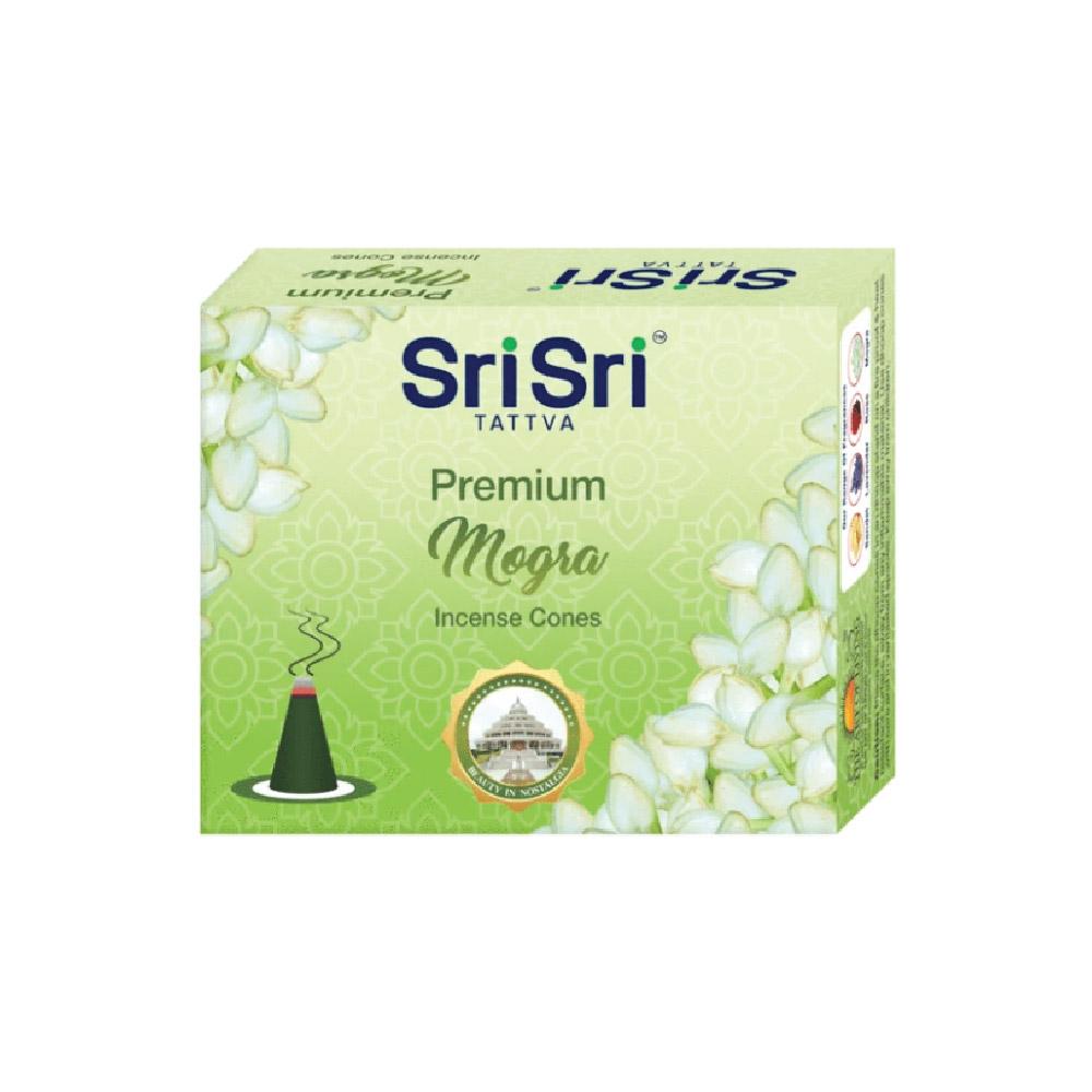Premium Mogra Incense Cones, 25g - Sri Sri Tattva