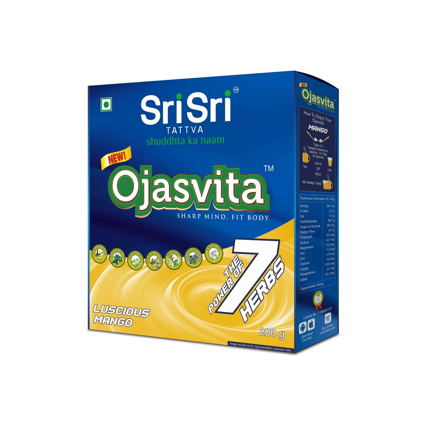 Mango Ojasvita - Sharp Mind & Fit Body, 200g - Sri Sri Tattva