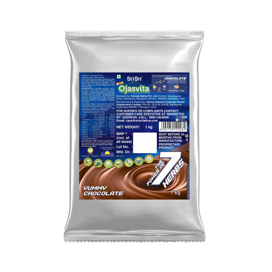 Chocolate Ojasvita - Sharp Mind & Fit Body, 1kg (Refill Pack) - Sri Sri Tattva