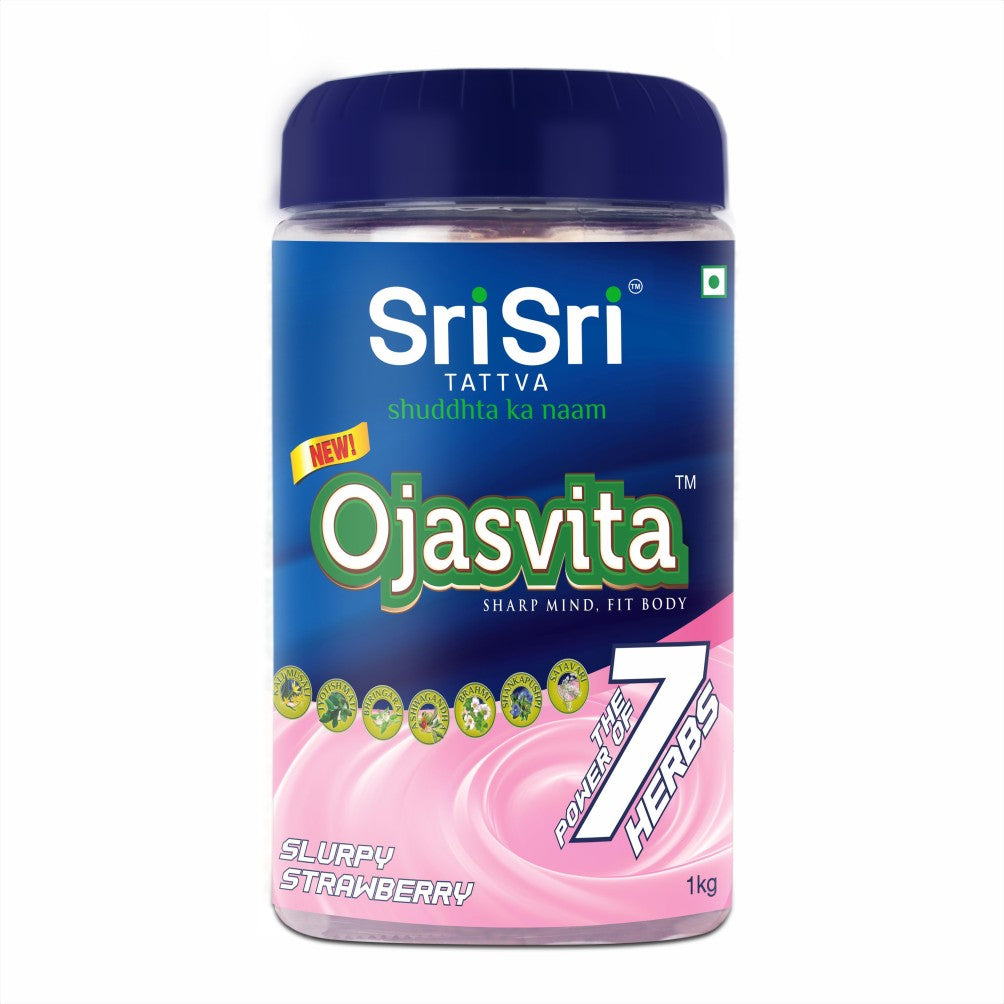 Strawberry Ojasvita  - Sharp Mind & Fit Body, 1kg - Sri Sri Tattva