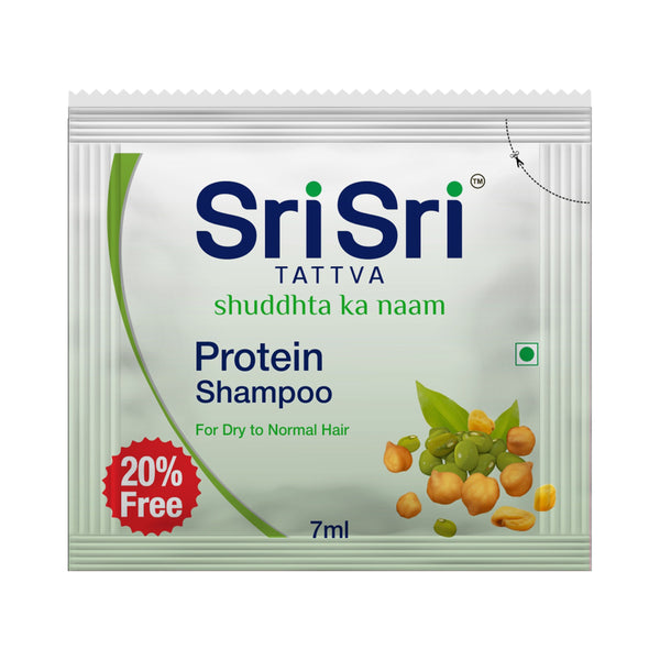 Protein Shampoo - For Dry to Normal Hair, 7ml - Sri Sri Tattva
