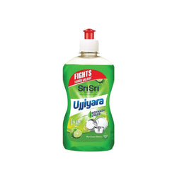 Ujjiyara Liquid Dishwash Lime - Removes Odour, 500ml - Cleaning and Household 