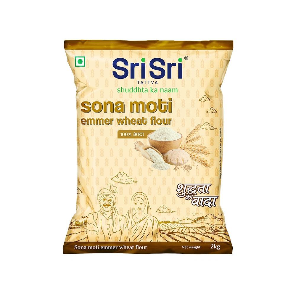 Sona Moti Emmer Wheat Flour, 2kg - Sri Sri Tattva