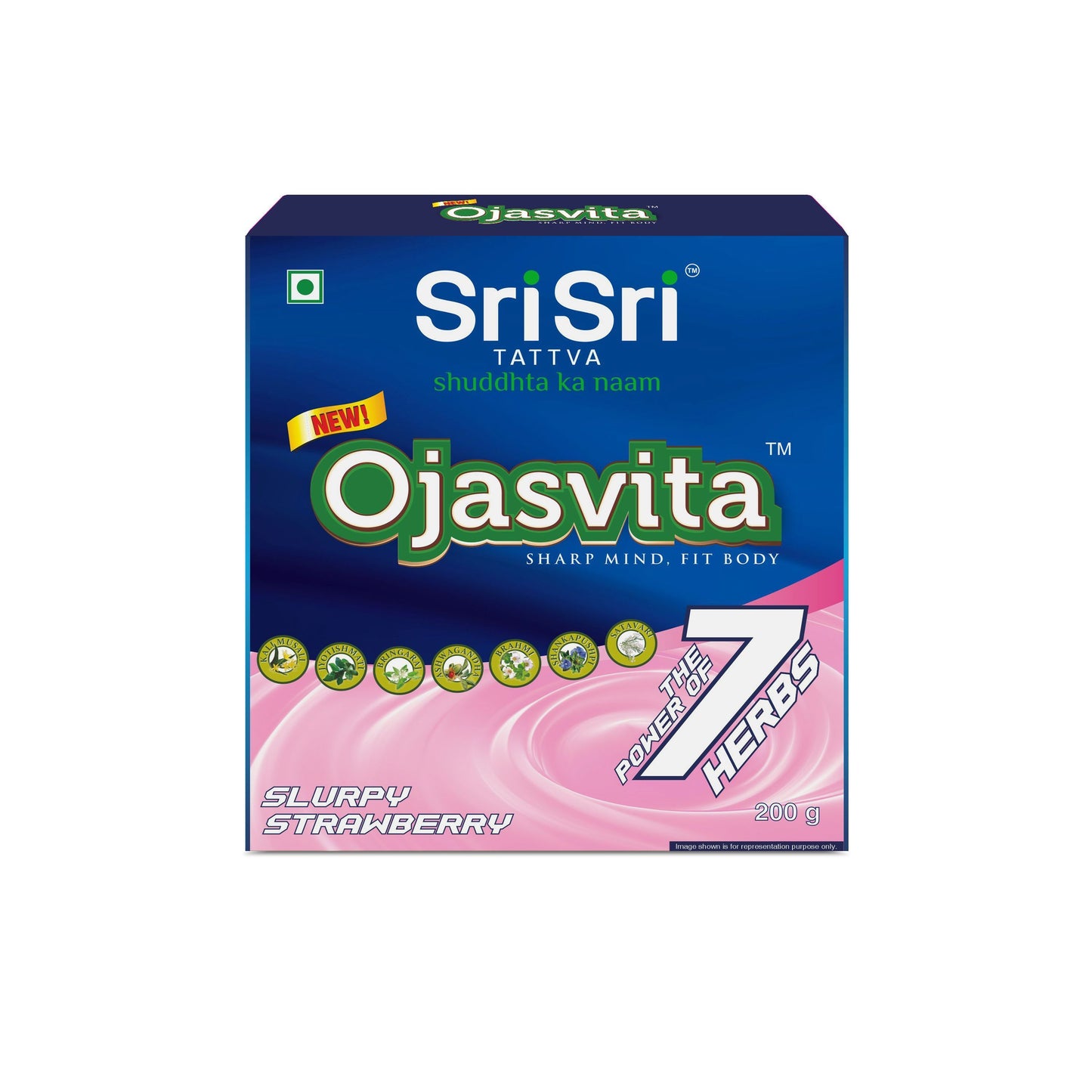 Strawberry Ojasvita - Sharp Mind & Fit Body, 200g - Sri Sri Tattva