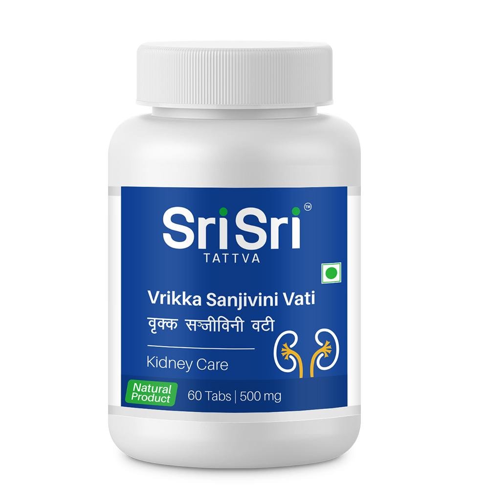 Vrikka Sanjivini Vati - Kidney Care, 60 Tabs | 500mg - Sri Sri Tattva