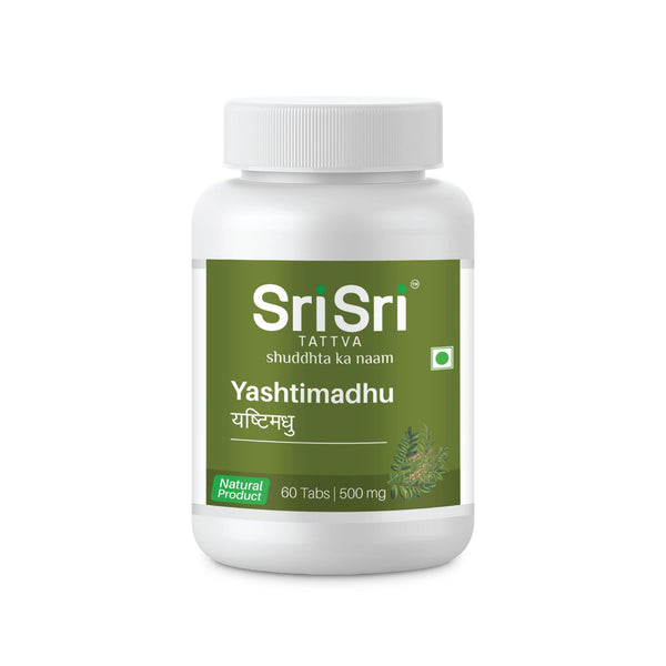 Yastimadhu - Ulcers, 60 Tabs | 500mg - Sri Sri Tattva